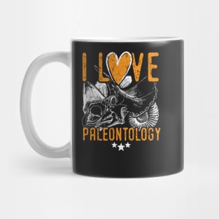 Paleontology tshirt saying I love paleontology - cool paleontologist gift ideas Mug